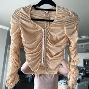 Long Sleeve Corset Top